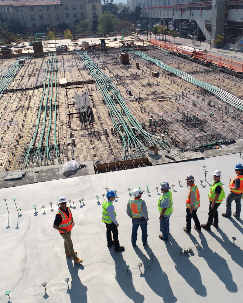 Team auf der Baustelle